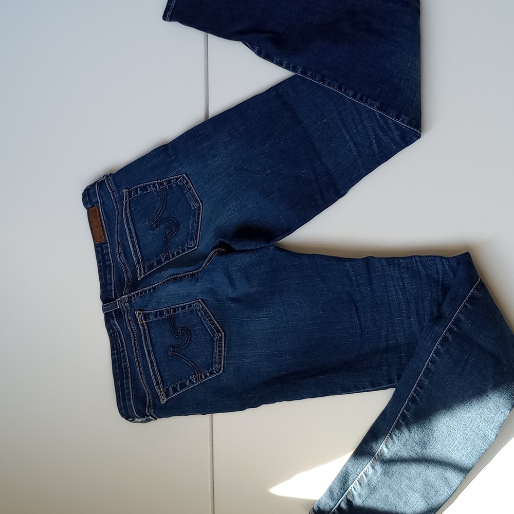 AG The Legging Ankle Super Skinny  Low Rise Jean Med Wash Size 28 Y2K Low Waist - Picture 11 of 13